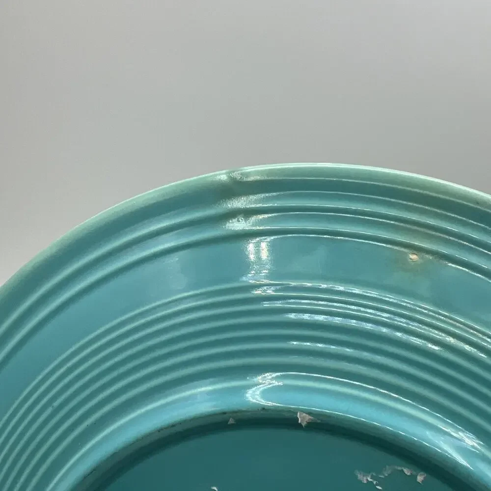 Vintage Fiesta Ware Turquoise Blue Round Chop Plate Platter 12